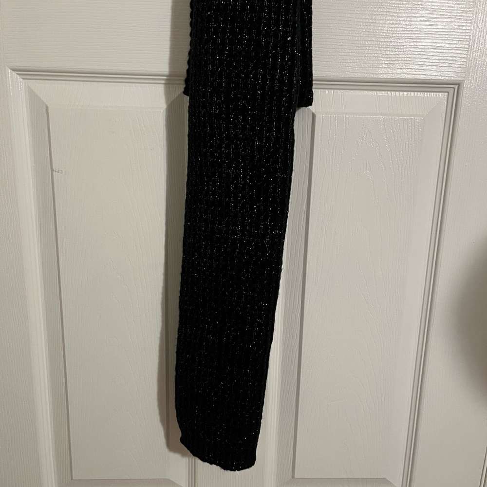 Style & Co. Black and Silver Knit Scarf